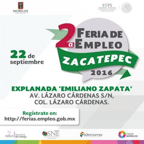 <a href="/noticias/2a-feria-de-empleo-zacatepec-2016">2° Feria del Empleo Zacatepec 22 de Septiembre del 2016</a>