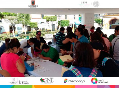 SNE Morelos acercó la Bolsa de Trabajo a la Colonia Centro en Jojutla