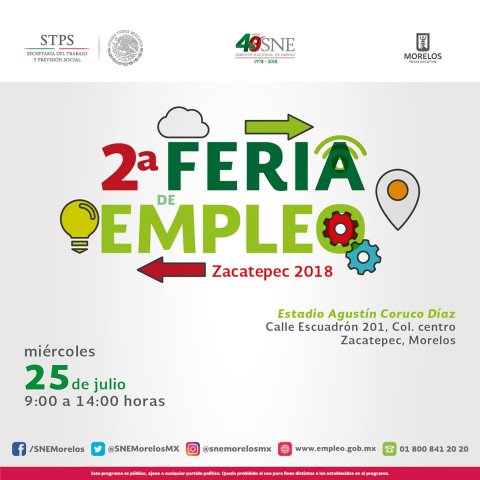 2° Feria de Empleo Zacatepec 2018