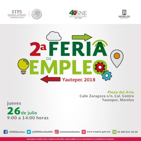 2° Feria de Empleo Yautepec 2018